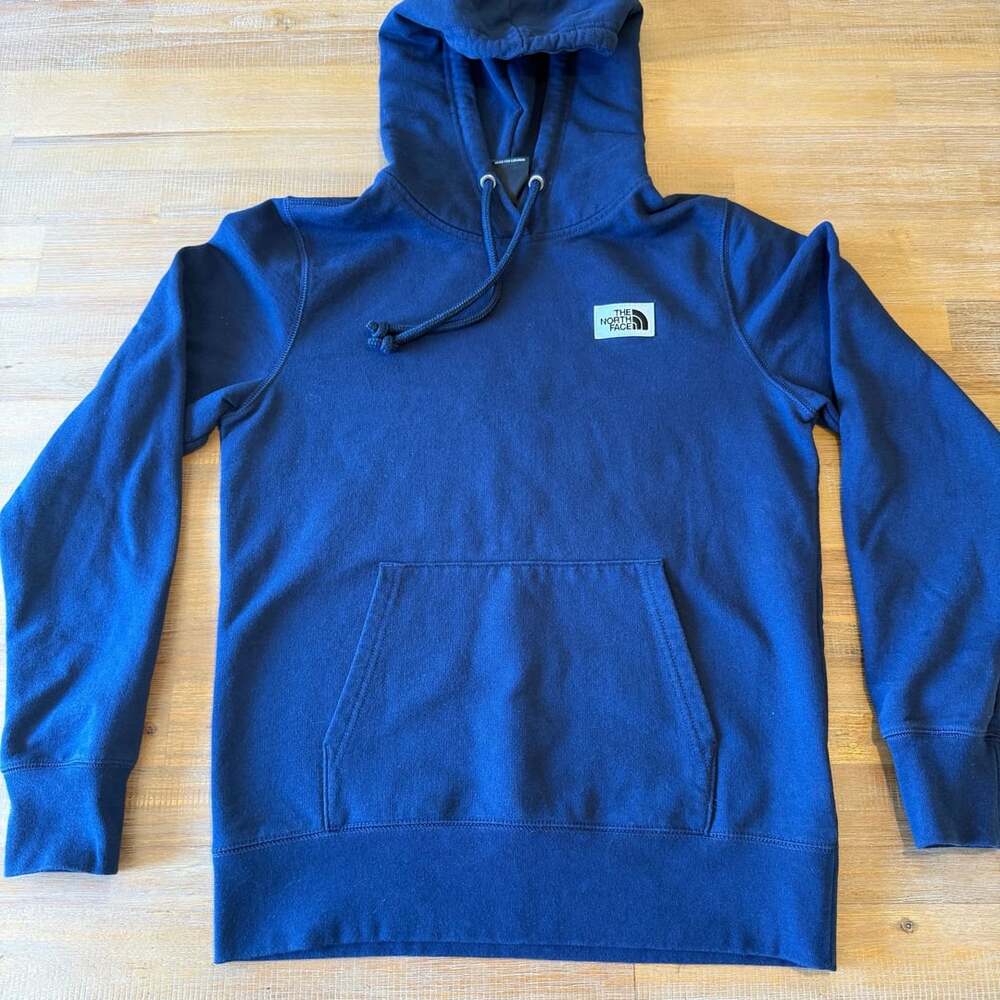 The North Face Women's Heritage Patch Pullover Hoodie Blue Size Small